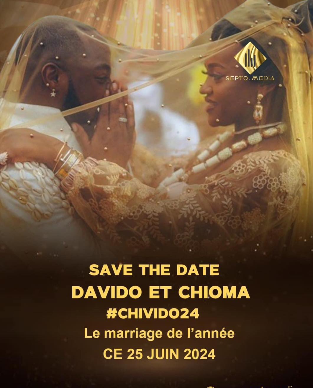 Les tourtereaux Davido et Chioma s'unissent enfin pour le meilleur et pour le pire