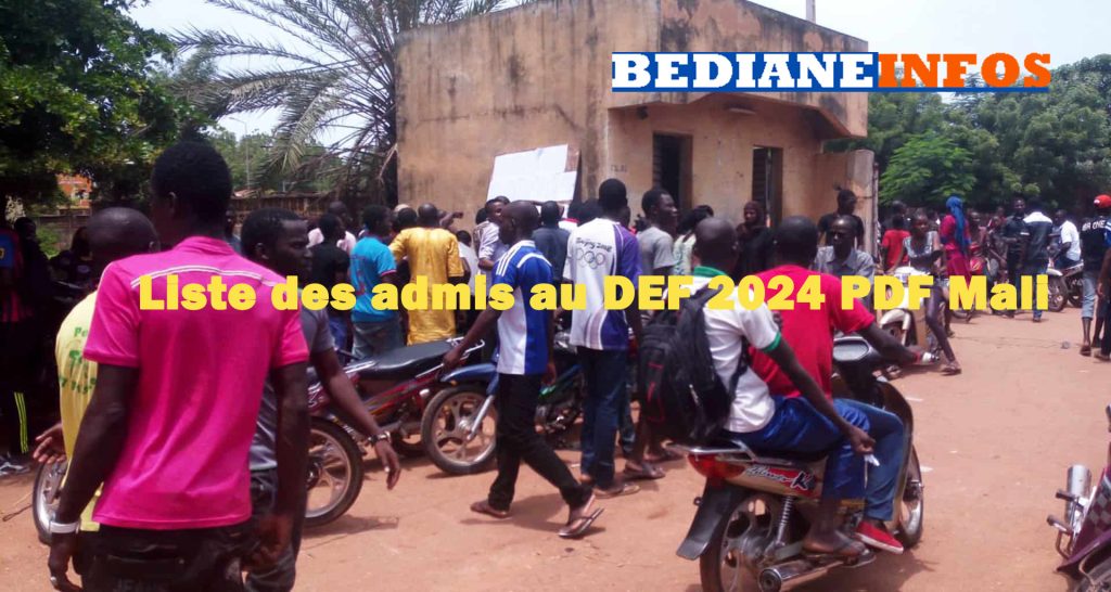 Liste des admis au DEF 2024 PDF Mali