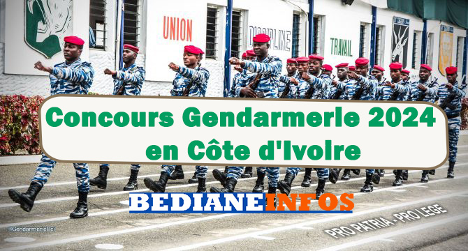 Concours Gendarmerie 2024 en Côte d'Ivoire