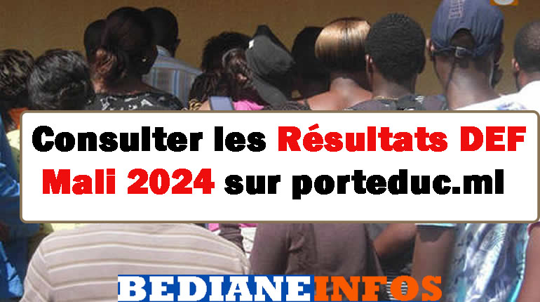 Consulter les Résultats DEF Mali 2024 sur porteduc.ml 