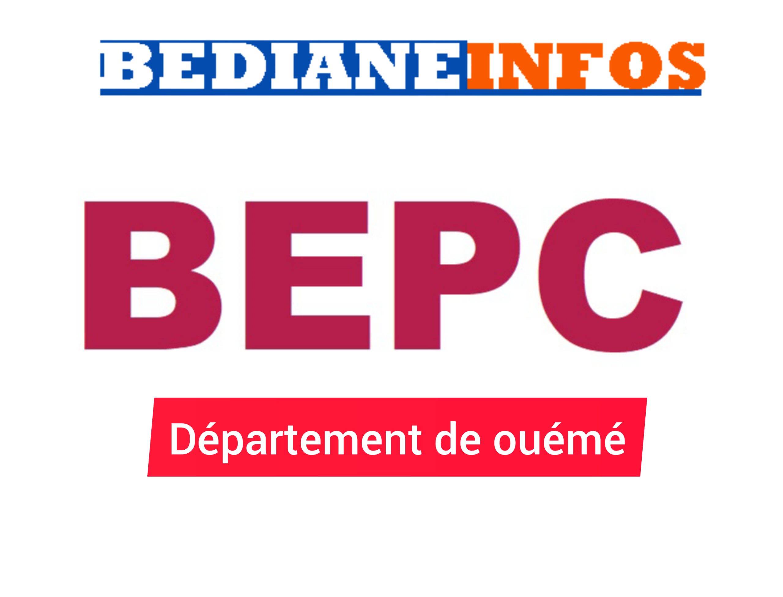 Résultats BEPC BENIN 2024 : Département Ouémé