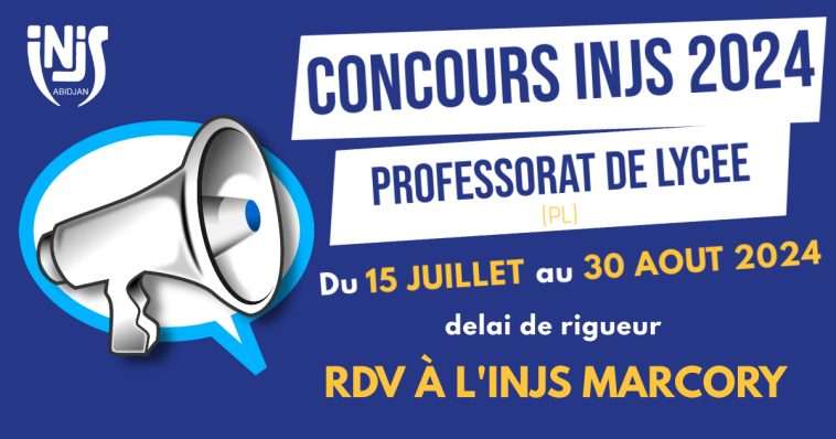 Inscriptions Concours INJS 2024 lancées