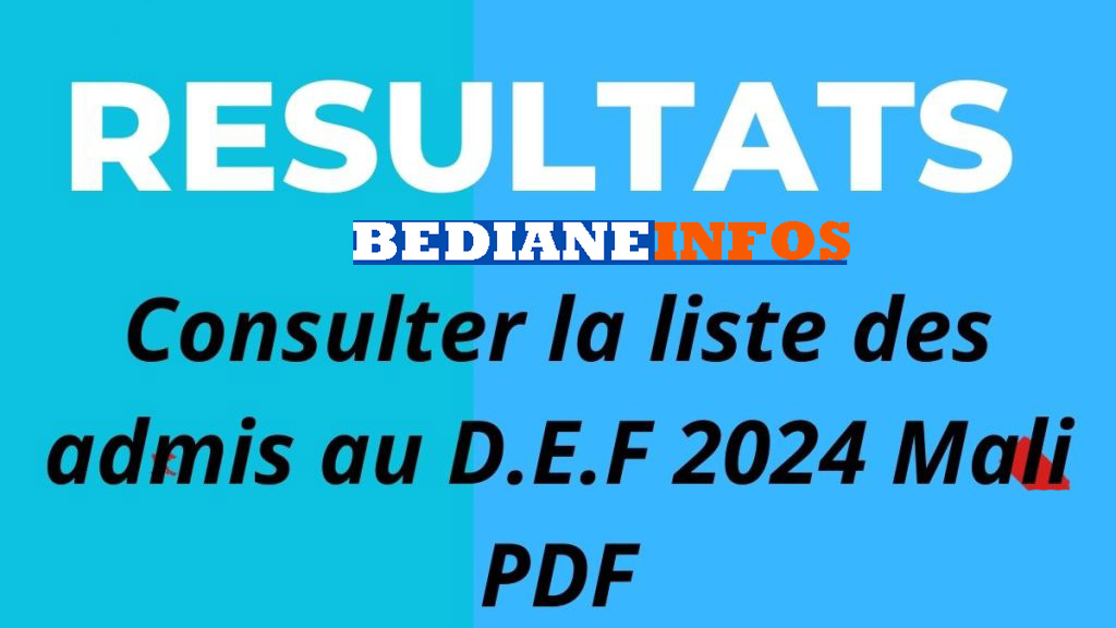 Consulte maintenant ton résultats DEF Mali 2024