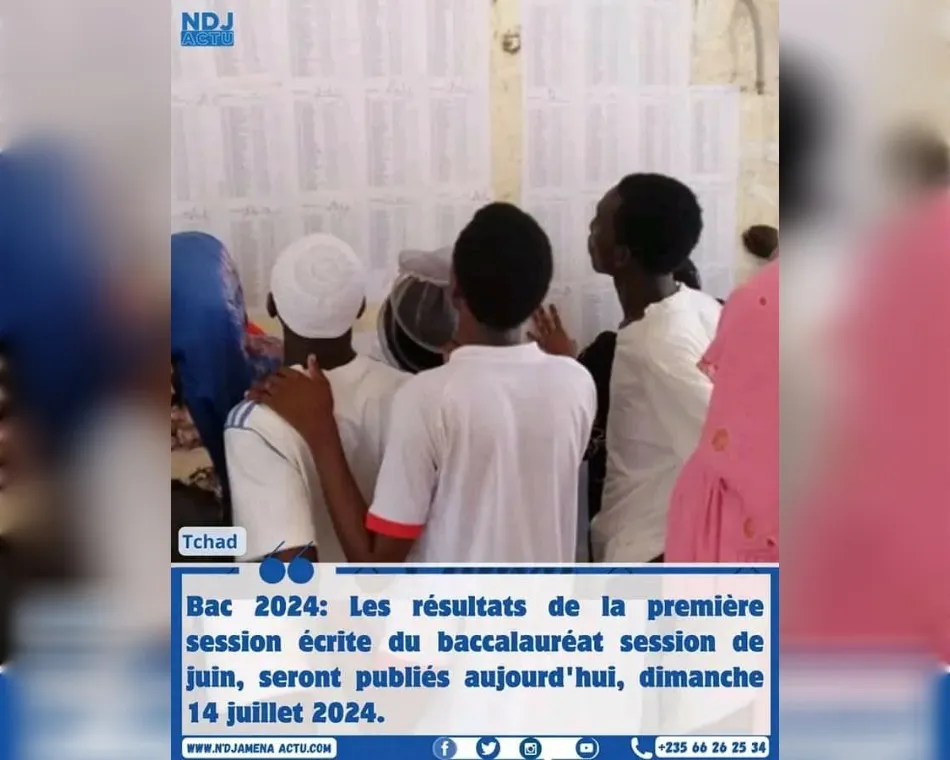 Résultats BAC Tchad 2024 Disponbile ce dimanche 14 juillet