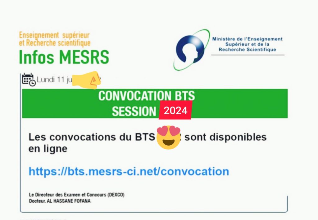 imprimer convocations BTS 2024 CI sur examensbts.net